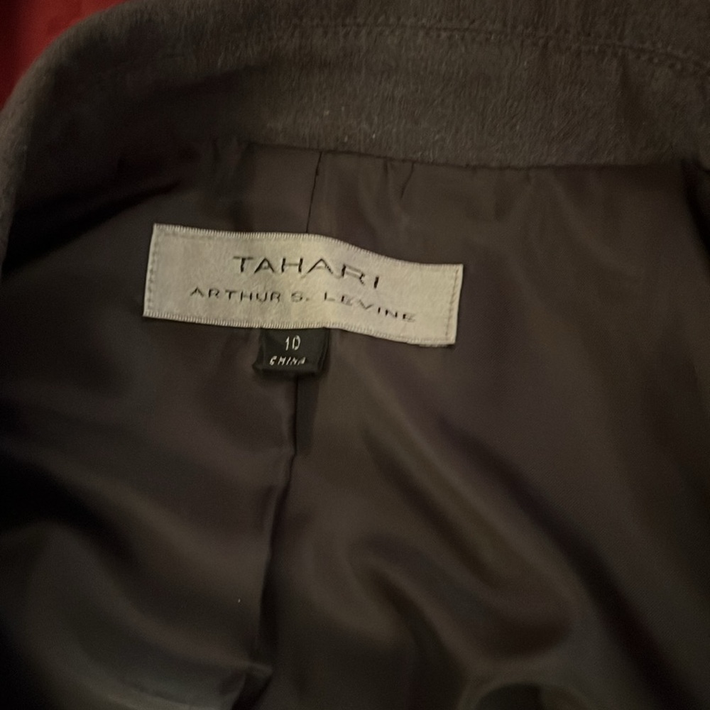 Charcoal Tahari Pantsuit Set - Picture 3 of 3